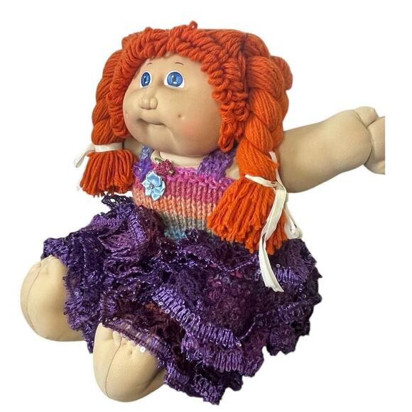 VTG 1982 CABBAGE PATCH DOLL RED HAIR BLUE EYES DIMPLES RED CHEEKS COLLECTIBLE - Picture 11 of 15